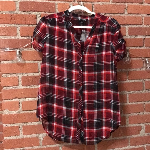 Sheer Plaid Express Shirt - Picture 1 of 2